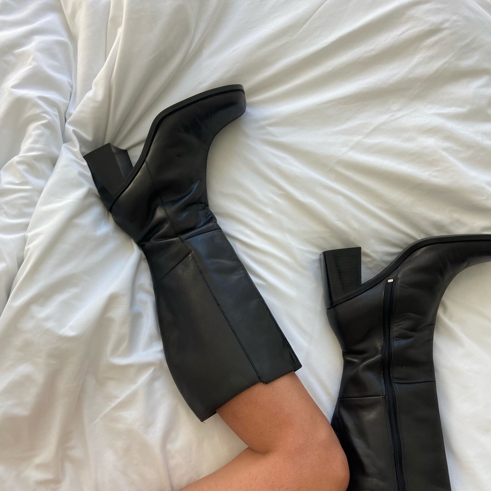 Black Knee High Boots